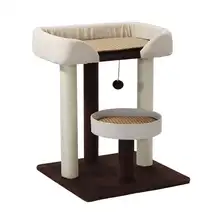 大型キャットタワー【床置き・猫ハウス・登り棒付き】