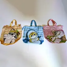 KITAN 猫福 サンディ束口袋【シャークキャット・スイーツデザイン・収納手提げ袋】