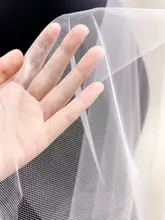 透き通った韓国のクリスタルオーガンジー ベール【新婦用・撮影・ヘッドアクセサリー】