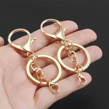 合金製ロブスタークリップキーリング【DIYアクセサリー用・四点セット】