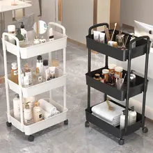 キャスター付き収納ワゴン【美容院用・引き出し付き・化粧品収納】