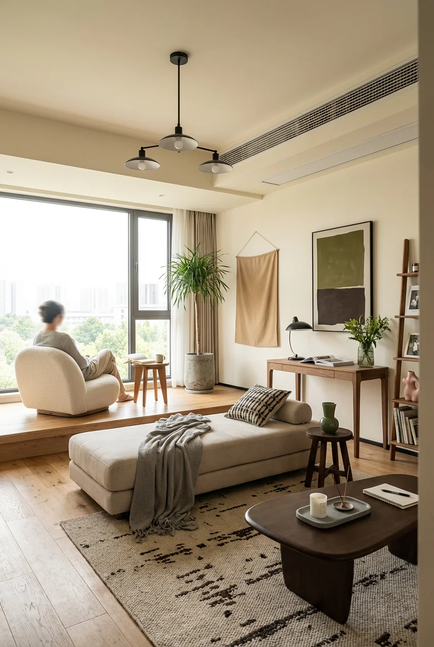 揃えるミニマリスト部屋づくりアイテム｜造花と抱き枕の組み合わせで失敗しないシンプル空間を実現