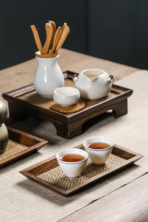 木製の小さなお茶盤【和風・実用的・禅スタイル】