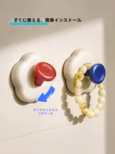 吸盤付きフック【玄関用・強力耐荷重・鍵や帽子収納】