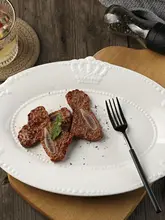 欧風ヴintageデザイン 陶器製プレート【平皿・スープ皿・魚皿・ケーキ皿・サービングプレート】