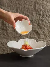 高品質な日本式陶器の小皿【創意的な調味料＆醤油皿・家庭用・食卓を彩る】