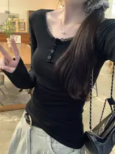 レースデザインのフィットTシャツ【秋用・女性用・おしゃれな上品スタイル】