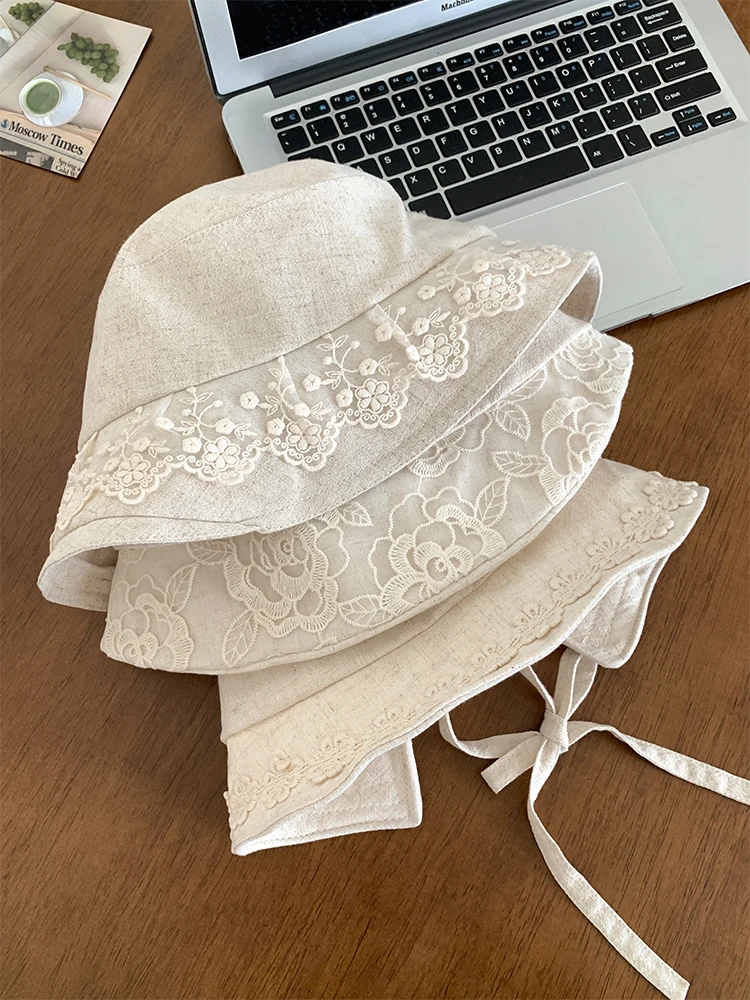 日本の花の通気性のあるコットンとリネンバケットハット：夏のファッションと実用性を徹底解説