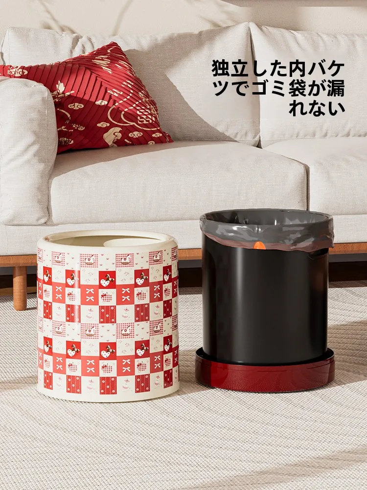 キッチン卓上ゴミ箱：12L大容量で収納性とデザインを両立する北杉製ふた付きゴミ箱