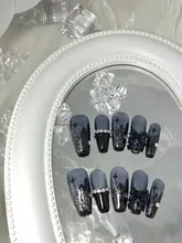 防水フレンチスタイル ネイルシール【星型デザイン・シンプルアクセント・ネイルアート用】