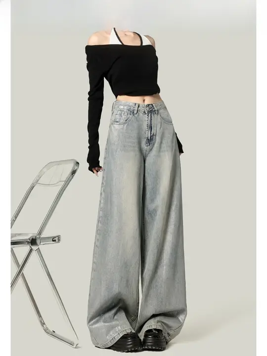 Forever 21 ニッチ ホット シルバー レトロ ブルー ジーンズ