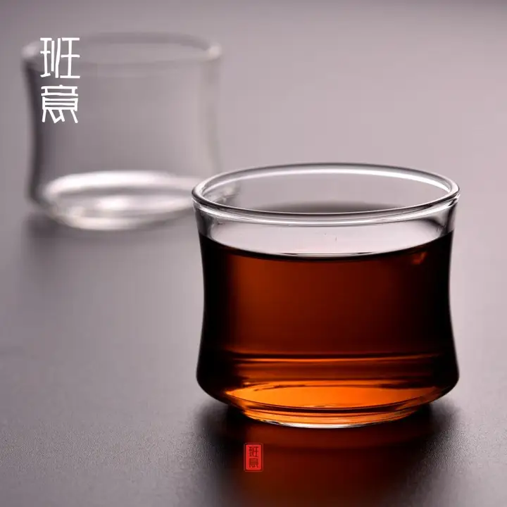 小さな茶杯 耐熱加厚 60ML 高透明 功夫 茶具 禅意 竹節