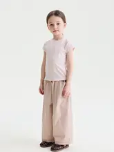Tシャツ キッズ ガールズ 半袖 無地 シンプル 着回し 夏