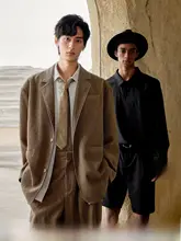 水波纹理のメンズジャケット【フィット・通勤向け・カジュアル】（セットアップ対応）