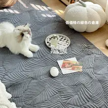 M.life 秋冬用 毛足の長いラグマット【寝室・床用・机洗い対応】