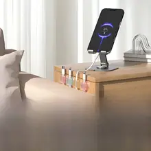 デスク用マグネット配線整理器【穴あけ不要・自己粘着・データケーブル収納】