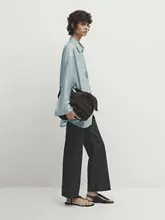 ブラウス レディース 長袖 襟付き ブルー 薄手 軽やか 美白見え きれいめ 上品 通勤 オフィスカジュアル 秋 「MD」