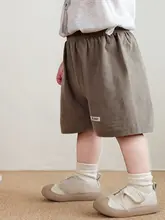 夏用 子供用ショートパンツ【薄手・コットン・カジュアル・裾開き】（セットアップ対応）