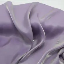 リュリ光沢の浅香芋紫色シルバー糸入り天絲コットン麻サテン生地【ドレス・漢服用】