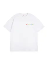 カラフルグラデーションデザインのコットン短袖ティーシャツ【女性用・シンプル・夏用】