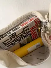 大容量のキャンバス斜め掛けバッグ【カジュアル・通勤用・餃子型デザイン】