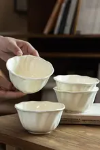 陶器ボウル デザートボウル 家庭用 ご飯ボウル デコレーションスタイル
