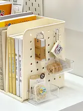 デスク上用書立て収納ラック【多層・スタンド式・学生用・筆筒付き】