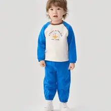 2点セット キッズ ボーイズ ガールズ バイカラー カジュアル おしゃれ 春 秋「moimoln」