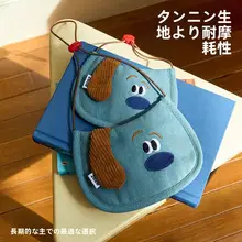 ZEZE デニム風 ペット用バンダナ【調節可能・犬用・猫用】