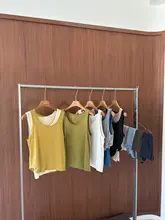 春夏向けリネン製カラフル雪花柄タンクトップ【快適な着用感・スリムフィット】