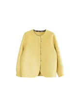 シンプルなリバーシブルウールコート【秋冬用・ラウンドネック・女性用】