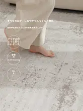 お手入れ簡単なリビング用ラグ【二重層・洗濯機対応・防音・モダンデザイン】