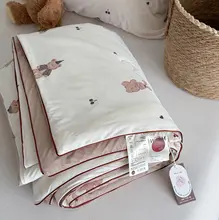 小清新デザインの夏用冷感布団【洗濯機対応・幼稚園・学生寮用・シングル＆ダブルサイズ】