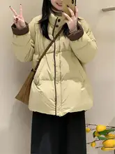 女性用 大きいサイズの立襟デザインのボンバージャケット【冬用・暖かい・ルーズフィット】