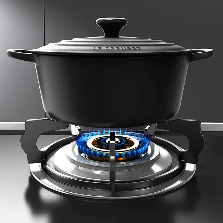 ガスコンロ用固定具【滑り止め・液化ガス対応・円底鍋用・高くするためのアダプター】