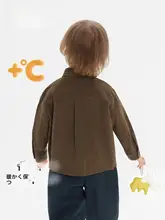 チュニック風コットンコーデュロイシャツ【子供用・長袖・カジュアル】（セットアップ対応）