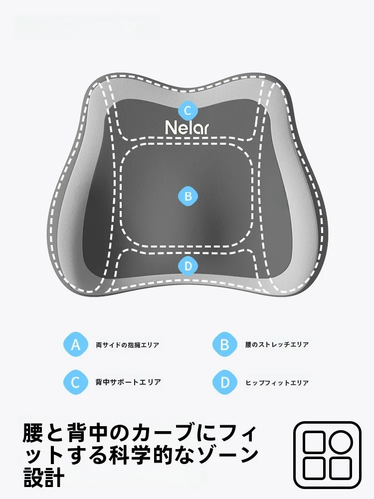 腰痛敷きパッドとしての腰椎サポートクッション：ニラの立体包裹設計が実証された効果