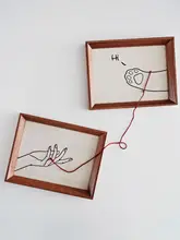 レトロな猫と犬の刺繍装飾画【創造的なギフト】