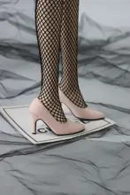 BJDドール用 ヒョウ柄スエードハイヒール【三分の尖ったトゥ・SDドール用】