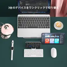 Bluetooth折りたたみキーボードとマウスセット【軽量・静音・ノートパソコンやタブレット対応】（セットアップ対応）