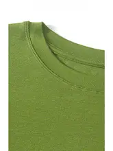 高密度透けない薄手の天絲羊毛ニットTシャツ【短袖・痩せ見え効果】