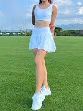 速乾・通気性に優れたデザイン！ポケット付きスポーツスカート【ダンス・ランニング・バドミントン・テニス用】