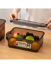 食品保存に最適！多用途冷蔵庫用収納ボックス【細長い野菜・卵・麺類の整理に】