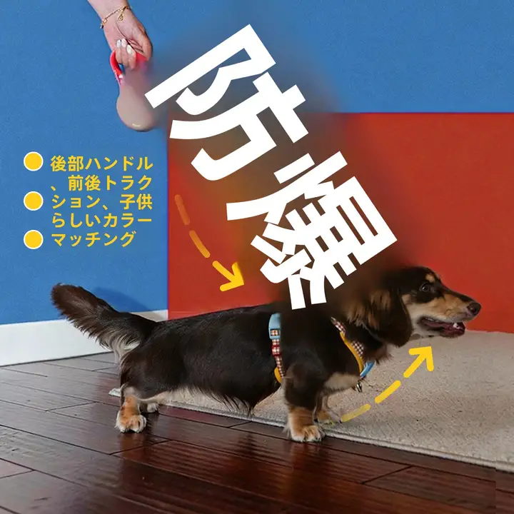 小型犬用 胸付リード【爆発防止・耐久性あり・ペットの散歩に最適】