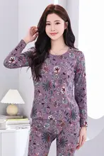 秋冬用の女性暖かインナー【長綿素材・極上の柔らかさ・トップスとパンツ】（セットアップ対応）