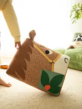 高級感のあるマルチカラーデザインの小馬抱き枕【ソファ用・取り外し可能カバー・リビング用】