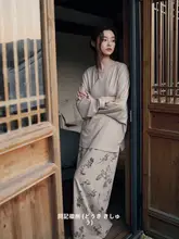 柔らかいモダールコットン製のロングスリーブパジャマ【女性用・春秋向け・外出可能】（セットアップ対応）