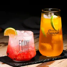 透明耐熱ガラス製ドリンクカップ【北欧風・家庭用・ジュース用】