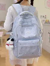 リュック 通学バッグ レディース 中学生 高校生 大容量 ブルー おしゃれ デイパック