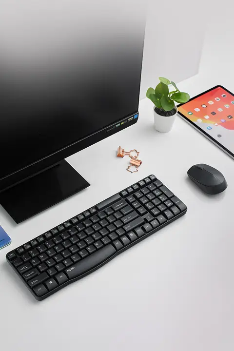 ワイヤレスキーボード 家庭用 オフィス用 コンパクト 防滴設計 ノートパソコン用キーボード